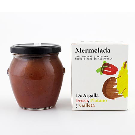 De Argalla strawberry, banana and biscuits jam